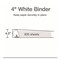 Cardinal Xtralife Clearvue 4 in. Cap 11 in. x 8-1/2 in. Non-Stick Locking Slant-D Binder - White